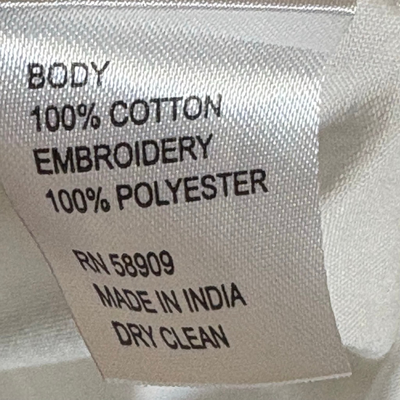 Alex Marie White Navy Embroidered Maxi Dress 
Size Small Emerald Shores - Picture 14 of 14